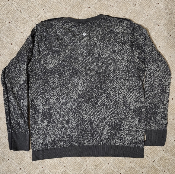 Lululemon Swiftly Breathe Long Sleeve Floral Fauna Black / Rhino Grey Size 12 - Picture 4 of 9
